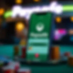 User interface of the Paysafe mobile app showcasing its sleek design