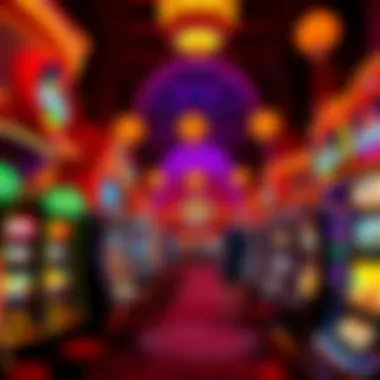 Luxurious casino floor bustling with gaming activity