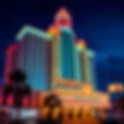 Exterior view of the Tropicana Hotel and Casino showcasing its vibrant architecture