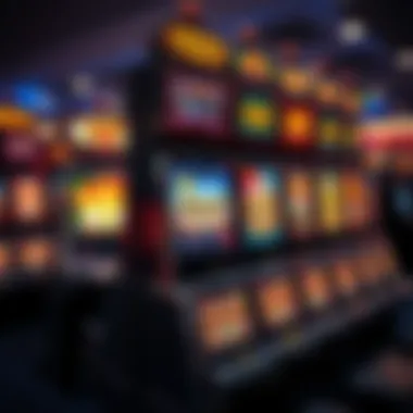 Psychological Allure of Slot Machines An artistic representation of the psychological allure of slot machines, featuring enticing graphics and symbols