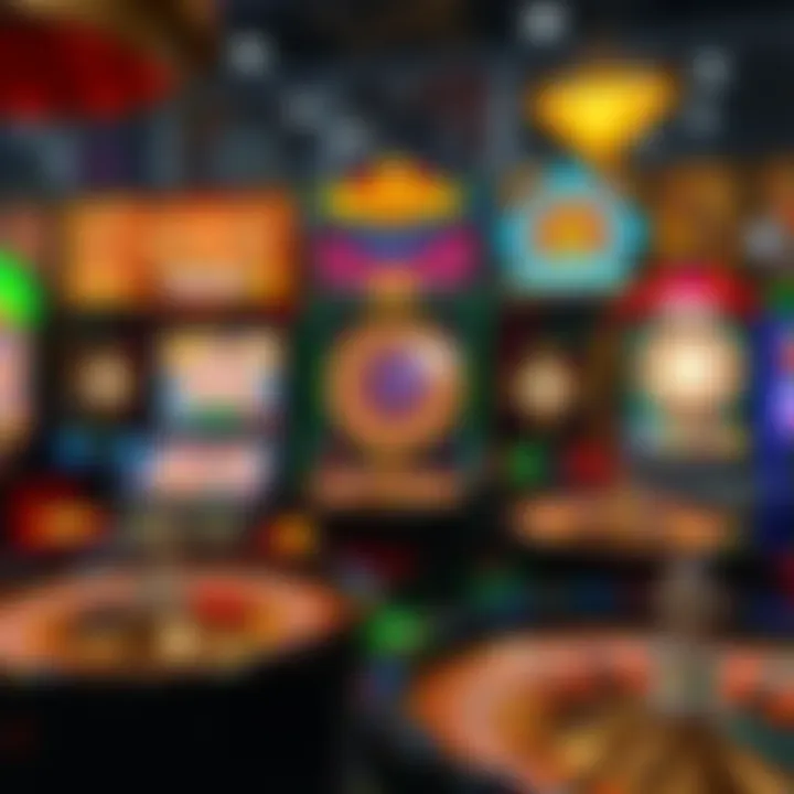 Diverse Offerings in Video Roulette A vibrant collage showcasing various video roulette game variants