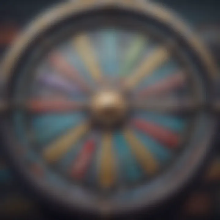 Close-up view of a Wheel of Fortune slot game interface