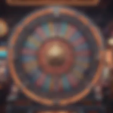 Vibrant Wheel of Fortune slot machine in action