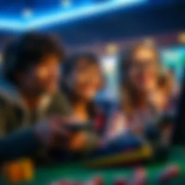 Diverse Gamers Experience An artistic representation of diverse gamers enjoying their experience.