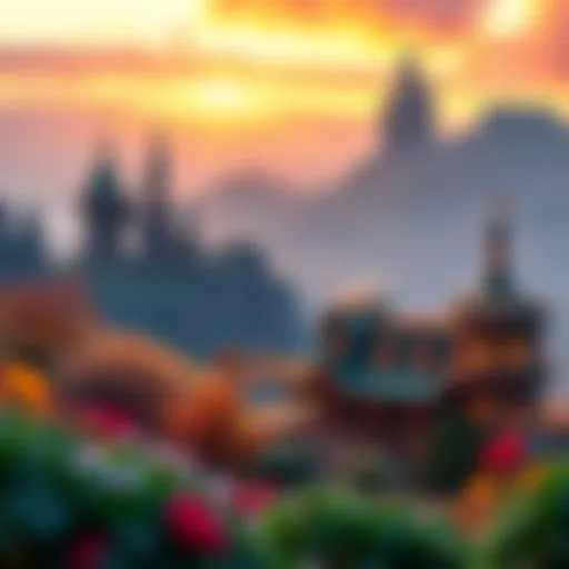 The enchanting landscape of Oz with vibrant colors