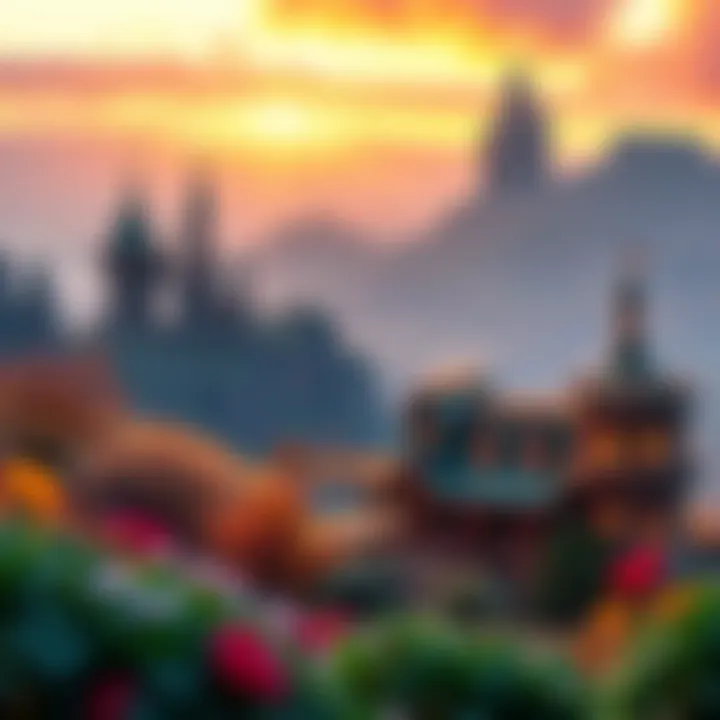 The enchanting landscape of Oz with vibrant colors