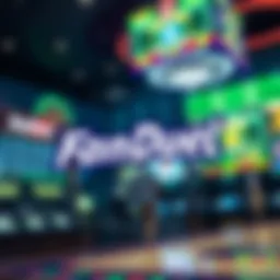 FanDuel logo displayed prominently in a sports betting environment