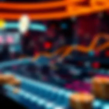 Fast Financial Transactions in the Digital Realm An abstract illustration of fast financial transactions in the digital world