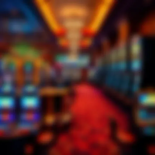 Luxurious gaming area at Foxwoods Casino