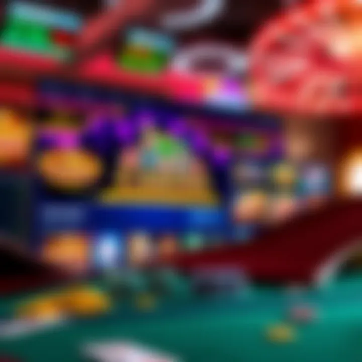 Exploring Casino Game Options A vibrant online casino interface showcasing various games