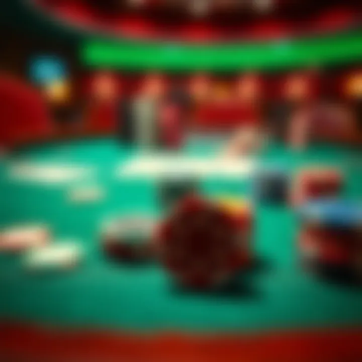 Betting Strategies and Techniques Chips representing various betting strategies on a poker table