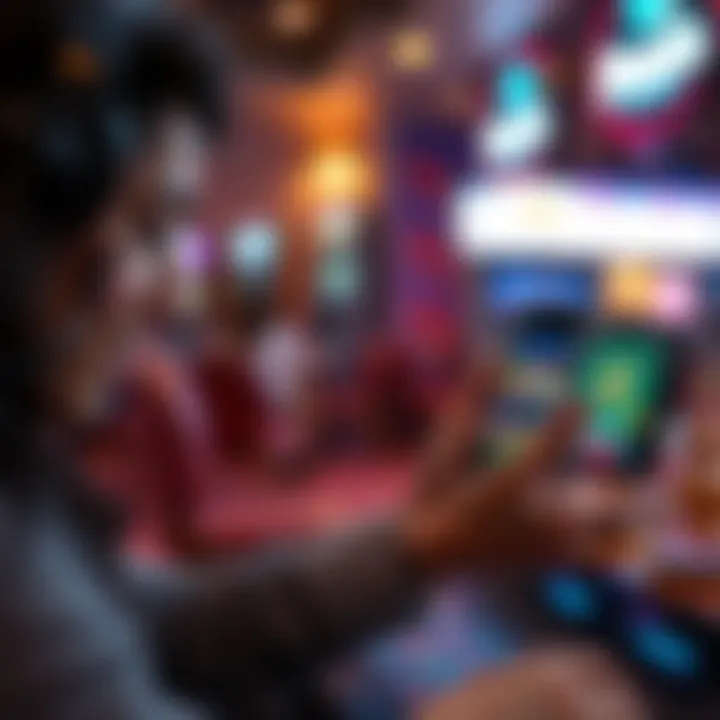 Gaming for Cash Prizes User engaging with a gaming platform for cash prizes