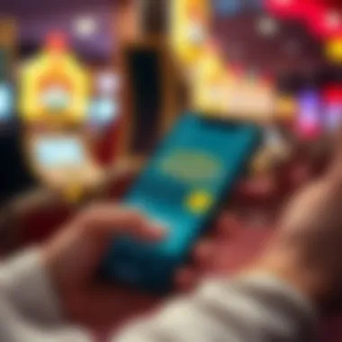 Close-up of a smartphone displaying the Golden Nugget loyalty app