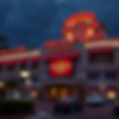 Iconic Architectural Design of Hard Rock Casino Exterior view of Hard Rock Casino showcasing its iconic design