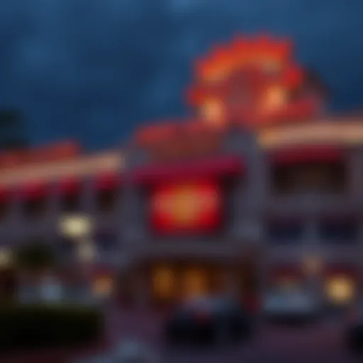 Iconic Architectural Design of Hard Rock Casino Exterior view of Hard Rock Casino showcasing its iconic design