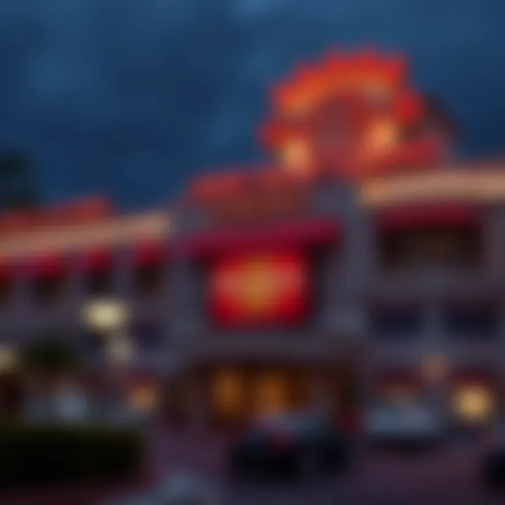 Iconic Architectural Design of Hard Rock Casino Exterior view of Hard Rock Casino showcasing its iconic design