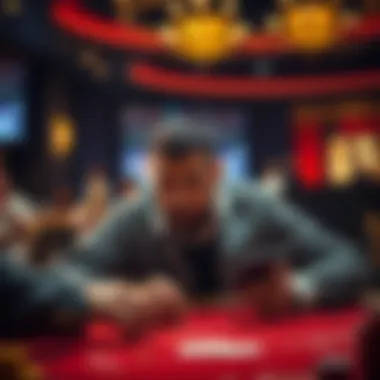 Strategic Thinking in High-Low Poker Player contemplating their next move in high-low poker