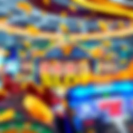 Vibrant illustration showcasing the excitement of house fun slots gameplay