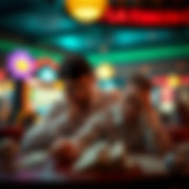 Symbolic depiction of financial stress from gambling