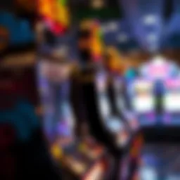 Gleaming slot machine ready for action