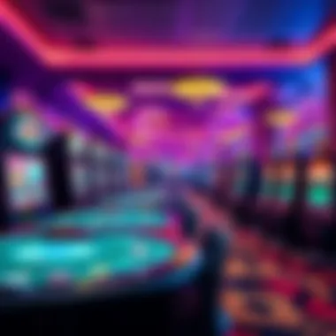 Vibrant gaming floor at Kewadin Casino