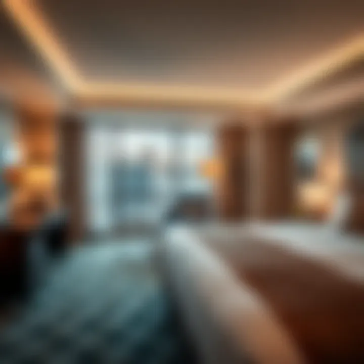 Luxurious Accommodations at Kewadin Shores Luxurious guest room at Kewadin Shores Casino & Hotel emphasizing comfort and style