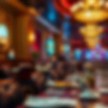 Culinary Delights in Lady Luck Casino Cozy dining area highlighting the culinary offerings