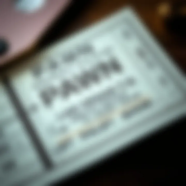 A close-up of a pawn ticket highlighting the transactional details.