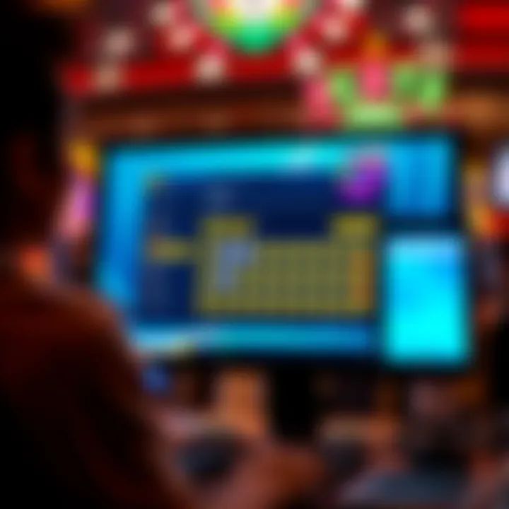 Exploring Online Lottery Platforms An illustration of a computer screen displaying an online lottery platform