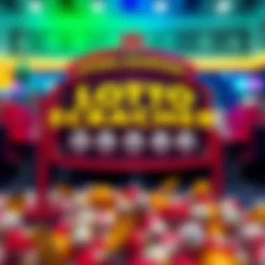 An engaging infographic illustrating the mechanics of lotto scratcher apps