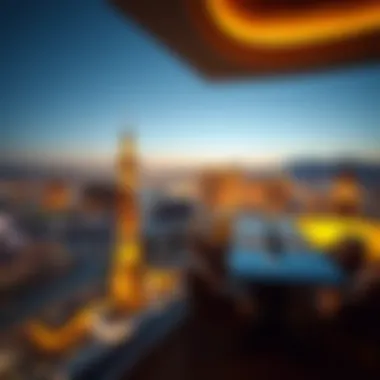 Spectacular view from the Luxor King Suite balcony