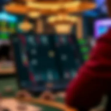 Online backgammon platform interface showcasing gameplay