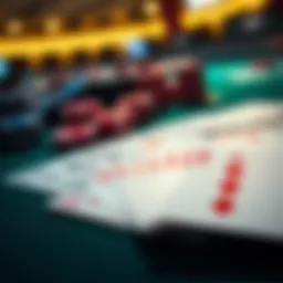 A deck of cards laid out on a table