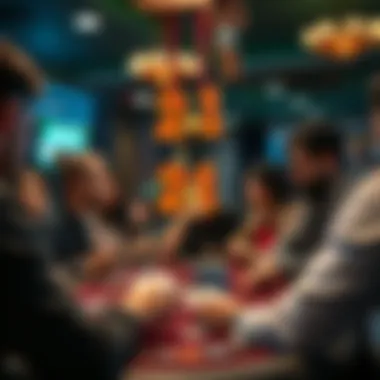 Social Dynamics of Playing 21 A group of friends enjoying a game of 21