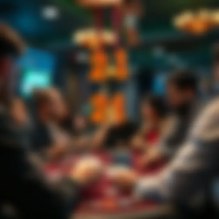 Social Dynamics of Playing 21 A group of friends enjoying a game of 21