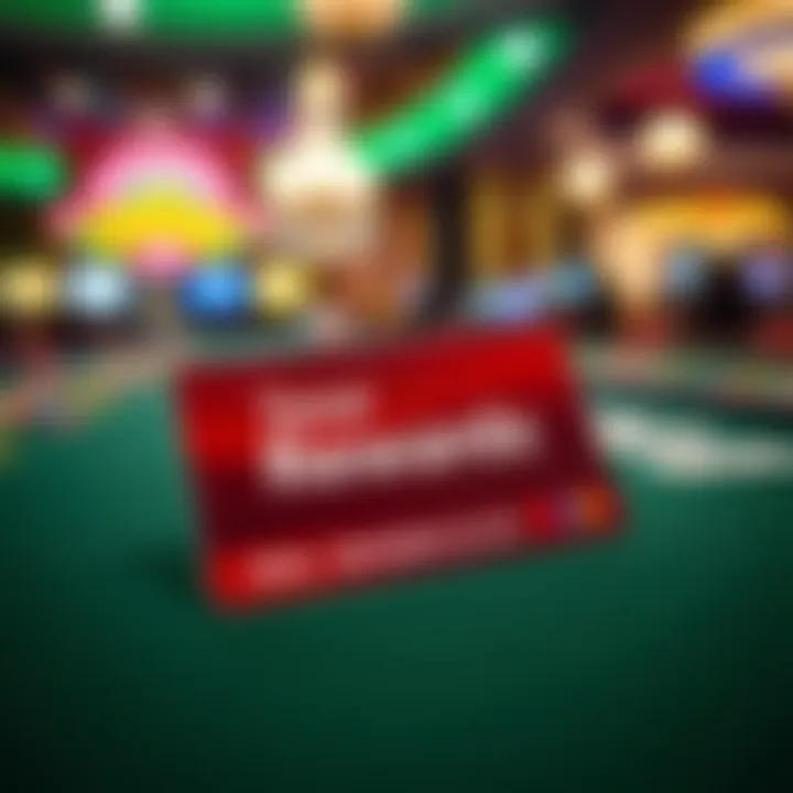 A close-up of a Total Rewards card resting on a gaming table, symbolizing loyalty and rewards in the casino.