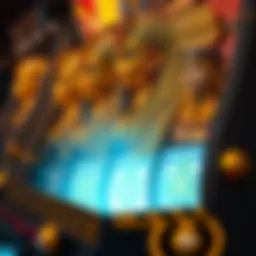 The grandeur of ancient Egypt represented in a slot machine.