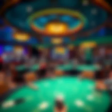 Luxurious Poker Environment at MGM National Harbor Overview of the poker area highlighting the luxurious casino environment