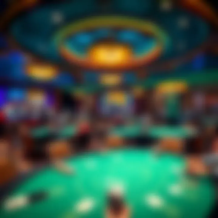 Luxurious Poker Environment at MGM National Harbor Overview of the poker area highlighting the luxurious casino environment