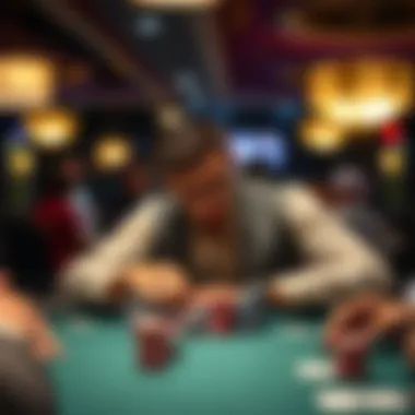 Mastering Strategy in Poker A strategic poker player contemplating their next move at the table