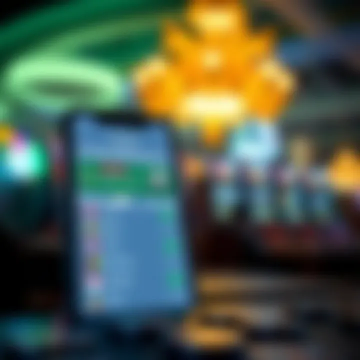 User interface of a top betting app