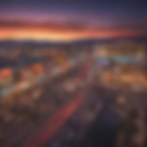 Vibrant Las Vegas Strip at dusk