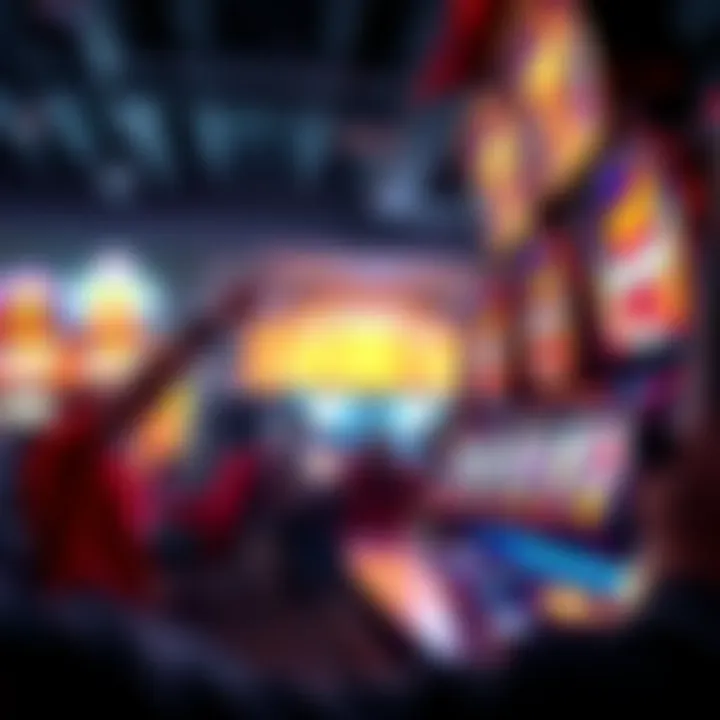 Visual representation of player excitement with jackpots