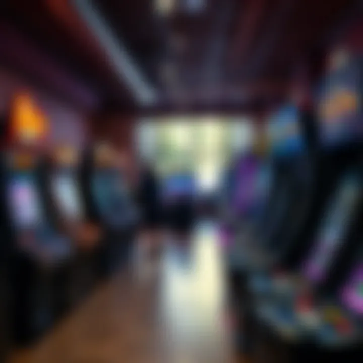 Diverse Selection of Used Gaming Machines An array of used gaming machines in a well-lit showroom