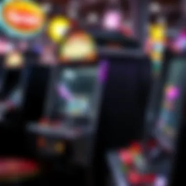 Intricate Design of Vintage Gaming Machines A vintage gaming machine showcasing its intricate design