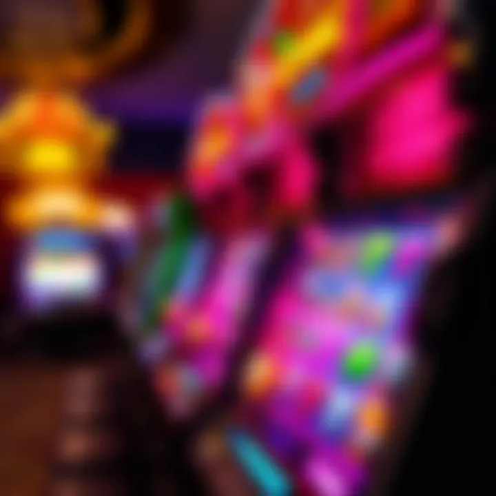 Vibrant Slot Machine Experience Exciting casino slot machine with vibrant graphics