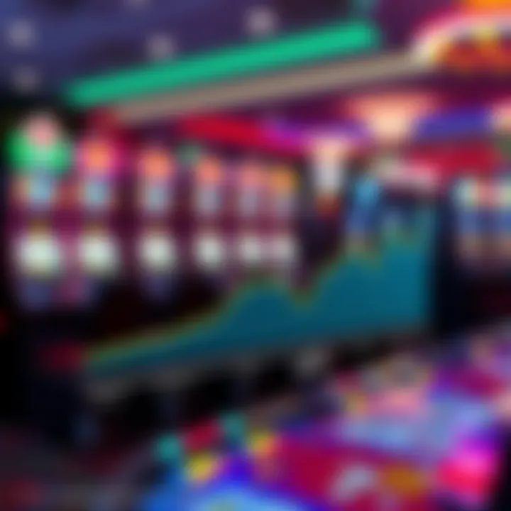 Graph depicting player engagement trends in Oregon Lottery