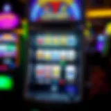 Intricate design of Oregon Lottery video slot machine