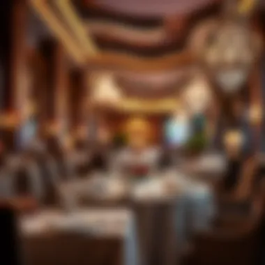 Elegant dining setup at Palazzo