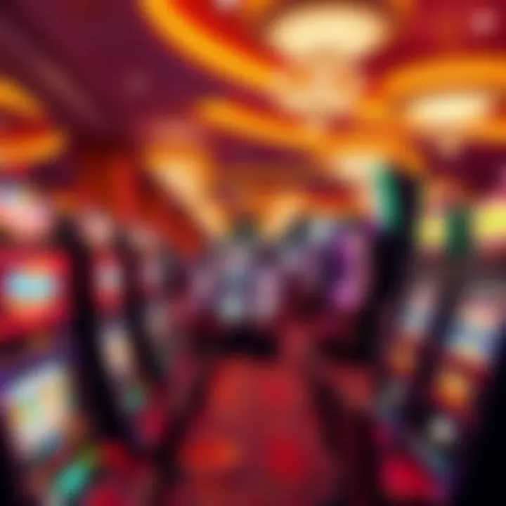 Vibrant gaming floor at Parx Casino with various slot machines